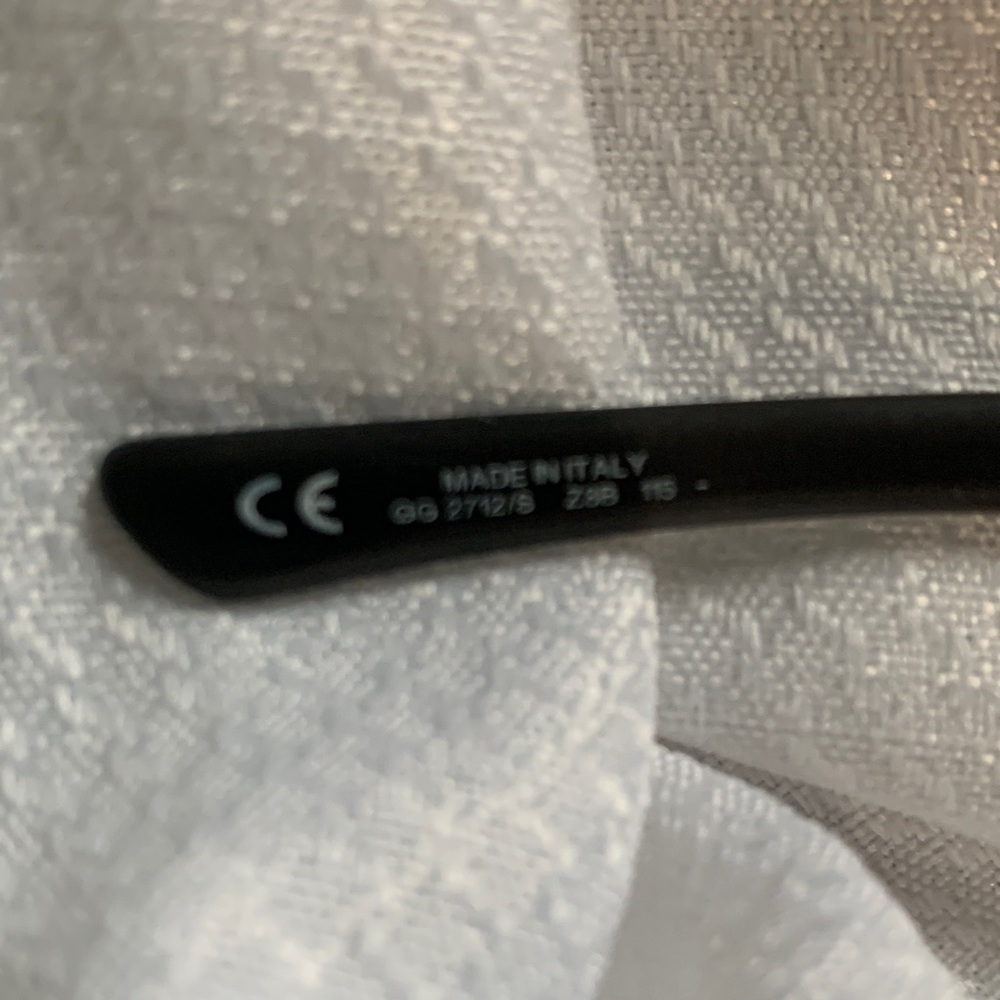 Gucci HorseBit Shiny Black/Gray & Silver Sunglasses - Picture 7 of 16
